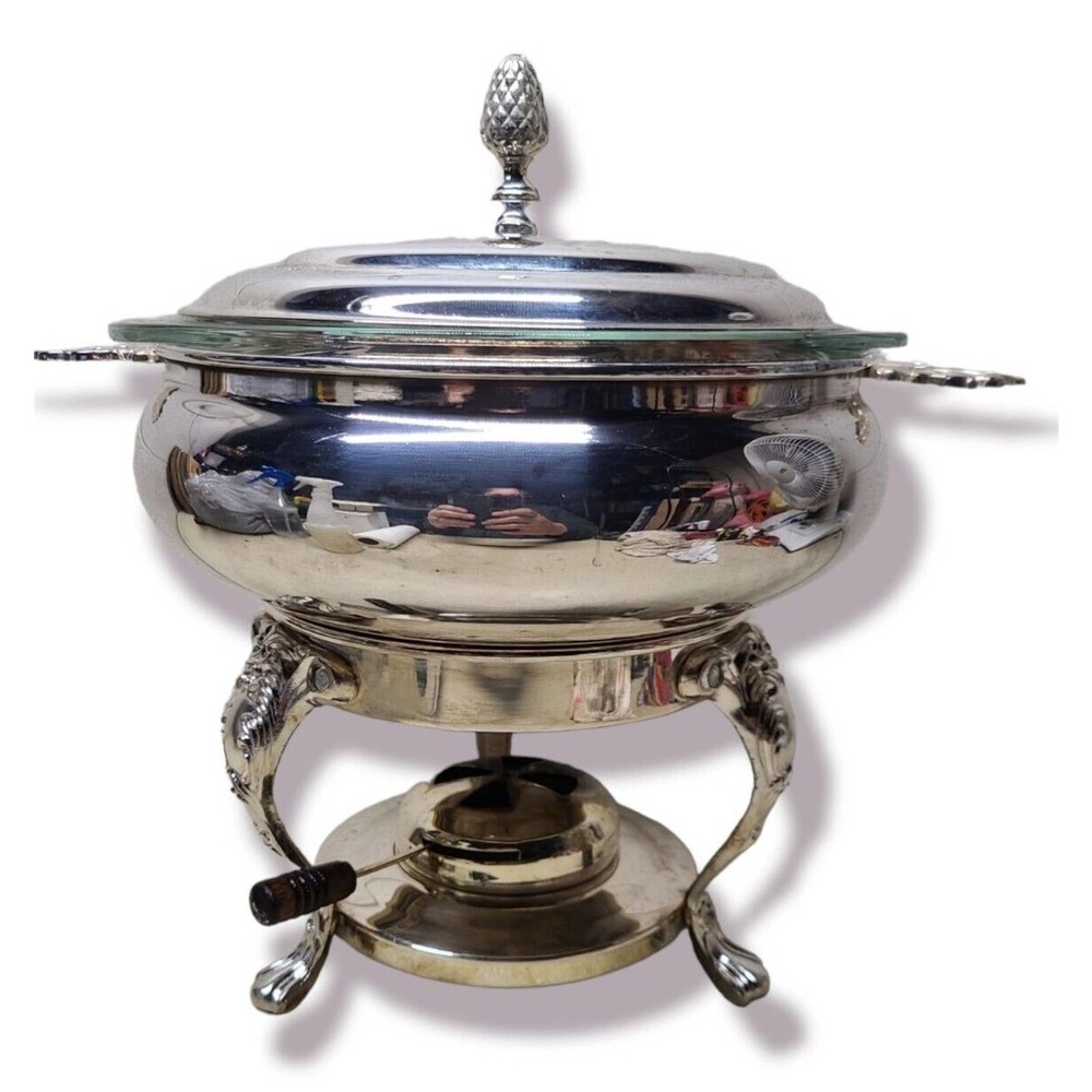 1989 International Silver Co 2qt Porringder Handle Casserole Banquet Dish in Box